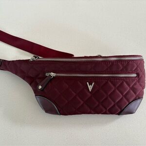 Vanessa Williams Quilted Burgundy Mini Bag